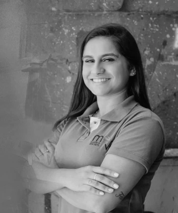Foto real de Nathália, Gerente comercial, fornecida pelo Grupo Move Bio.